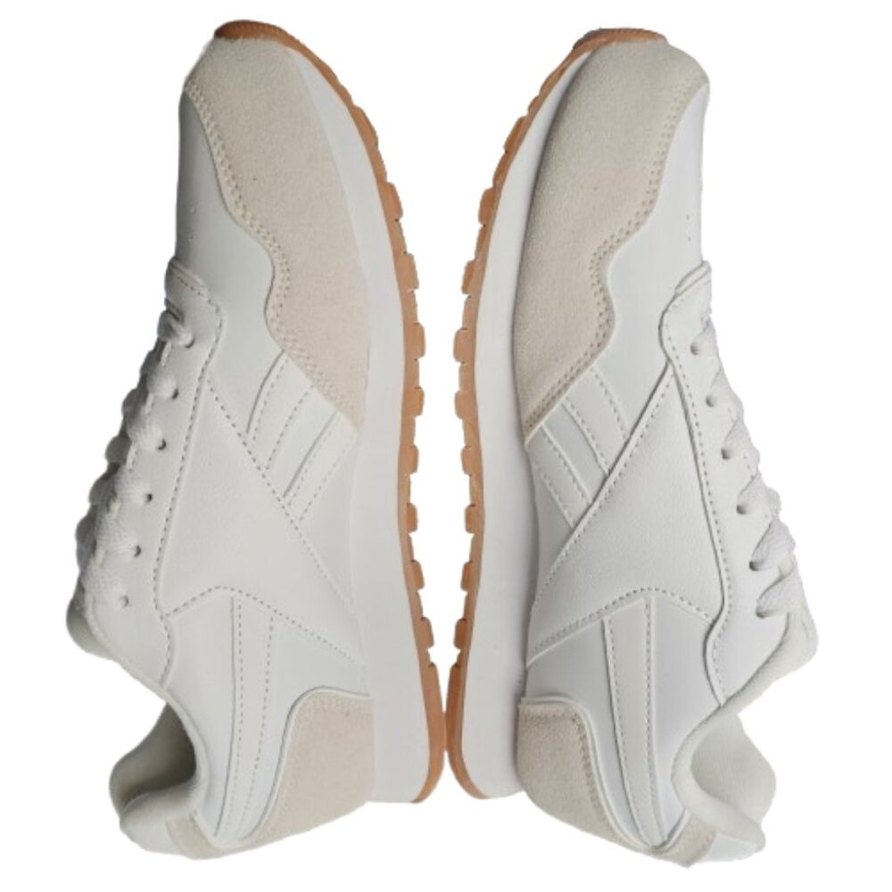 Reebok Womens Classic Harman Run R30115 Size 8.5 White Gum Casual Shoes Sneakers - Picture 7 of 9